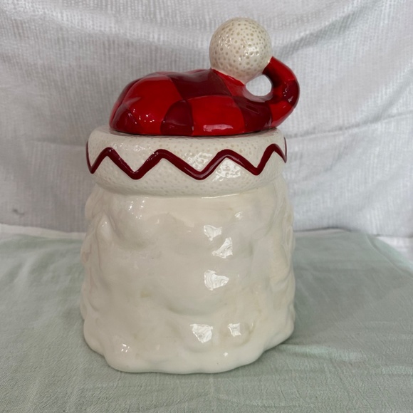 Vintage Hallmark  Ceramic Santa  Face Cookie Jar, - Picture 3 of 8
